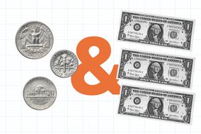 美钞和零钱的插图