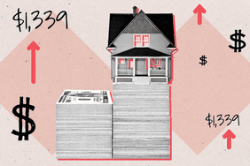 一个图表显示了中位数房价的月供在10年里上涨了多少:1339美元。