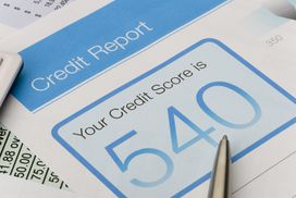 一份可以从UltraFICO中受益的次贷评分为540的信用报告副本。