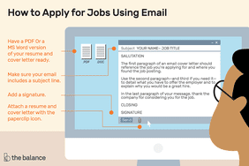 如何使用电子邮件申请工作