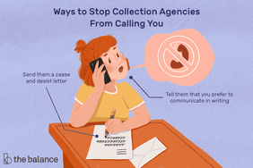阻止催收公司给你打电话的方法包括给他们发一封终止函，告诉他们你更喜欢以书面形式沟通。