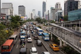 印度尼西亚雅加达的街景