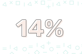 14%