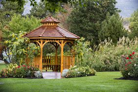 花园中的凉亭将由额外的结构房主保险政策覆盖。