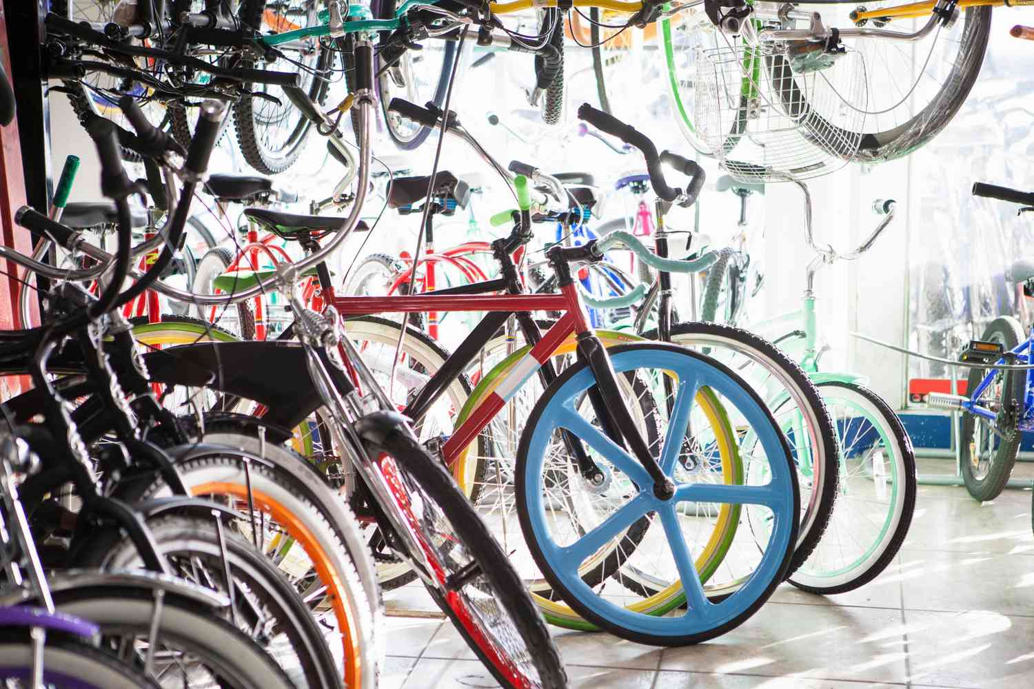 商店出售自行车