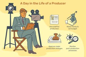 A day in the life of a producer: Hire staff for production, raise money and set budget, approve major production changes, monitor post-production processes