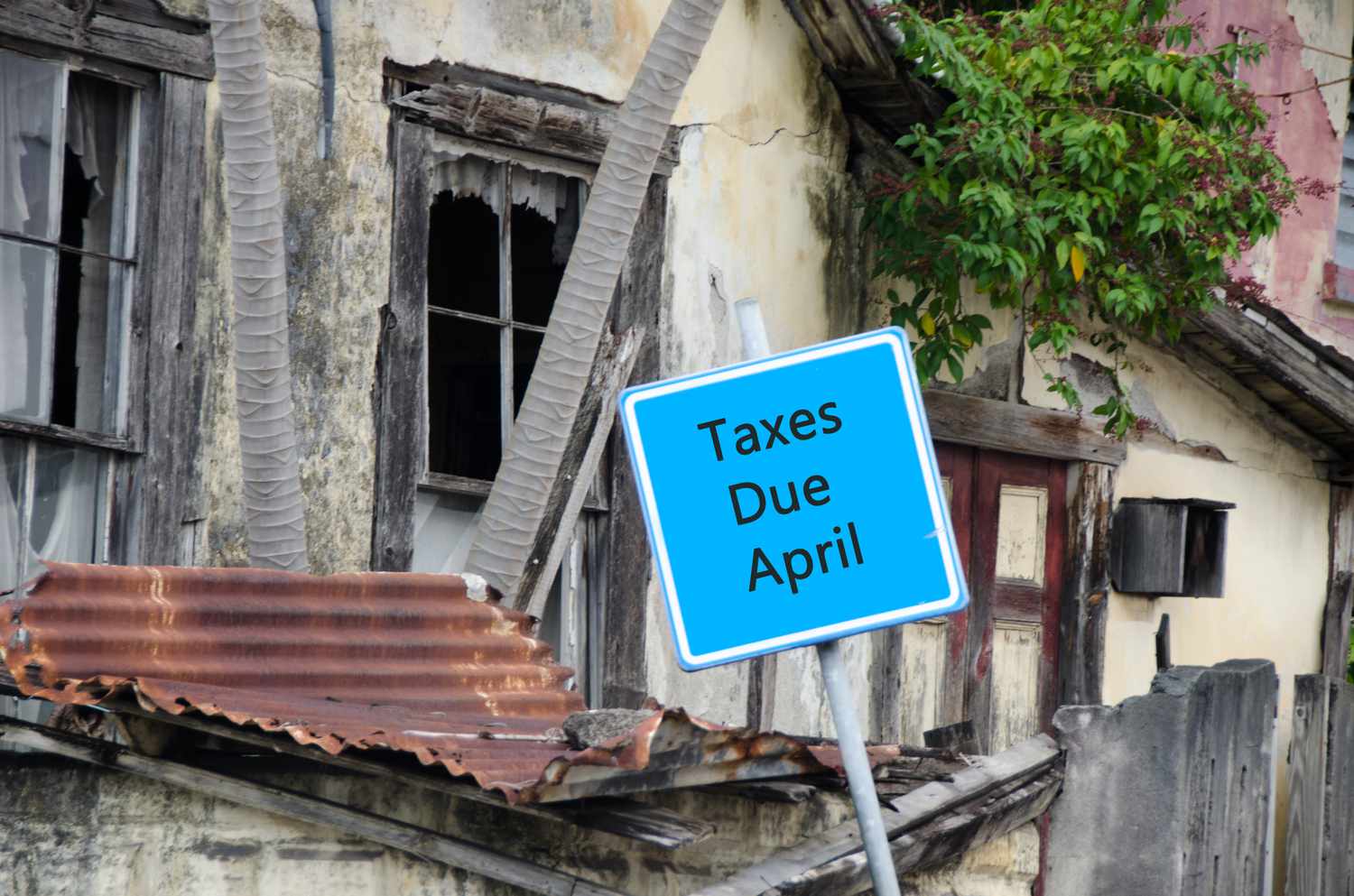 四月到期的税款签字
