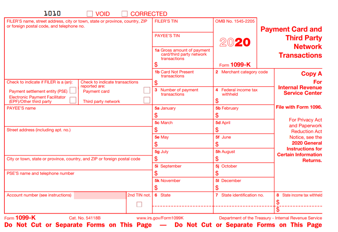国税局表格1099-K
