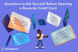 在开立奖励信用卡之前要问自己几个问题:你能每月全额还清余额吗?你现在有信用卡债务吗?有年费吗?你获得的奖励会比年费多吗?＂width=