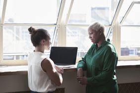 Coworkers discussing a personal problem